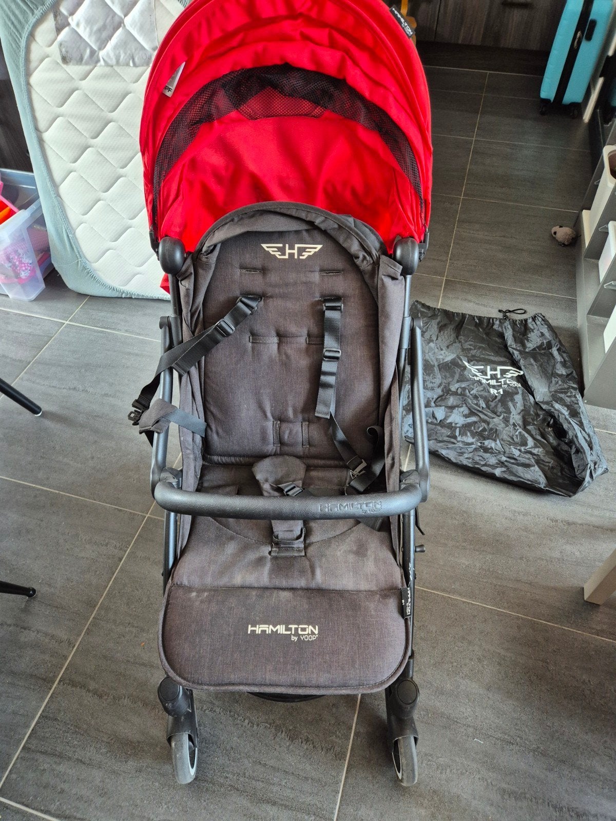 Hamilton S1 Easyfold buggy, inclusief handige transporttas., Ophalen, Gebruikt, Verstelbare rugleuning