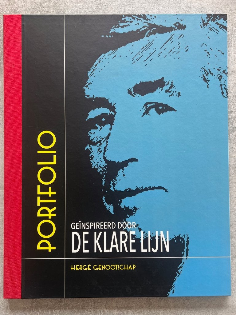 Portfolio - Geïnspireerd door DE KLARE LIJN van Hergé, Boeken, Eén stripboek, Nieuw, Ophalen of Verzenden, Diverse tekenaars en schrijvers