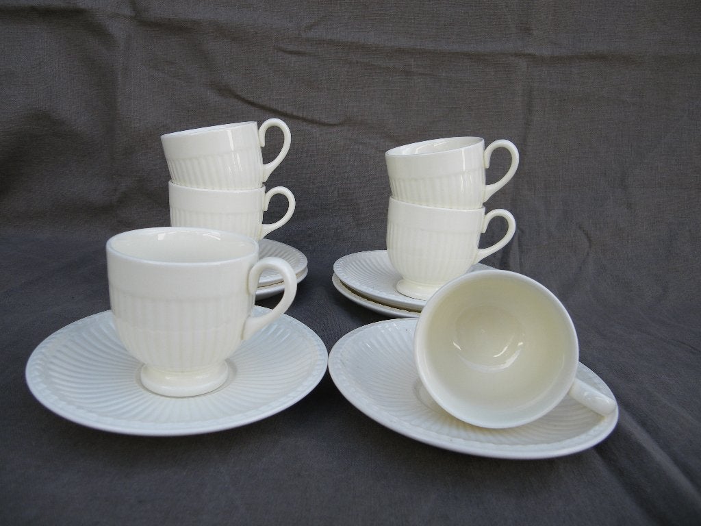 Wedgwood EDME  Puntgave espressokop en schotels, Ophalen of Verzenden, Zo goed als nieuw, Kop(pen) en/of Schotel(s), Wedgwood