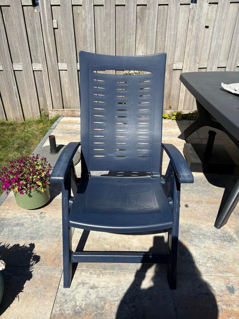 Tuinstoel met kussen, Tuin en Terras, Ophalen, Gebruikt, Kunststof