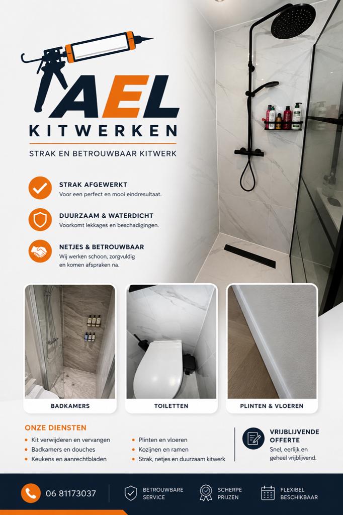 Professionele Kitter Badkamers, Keukens, Sanitair & Kozijnen, 24-uursservice