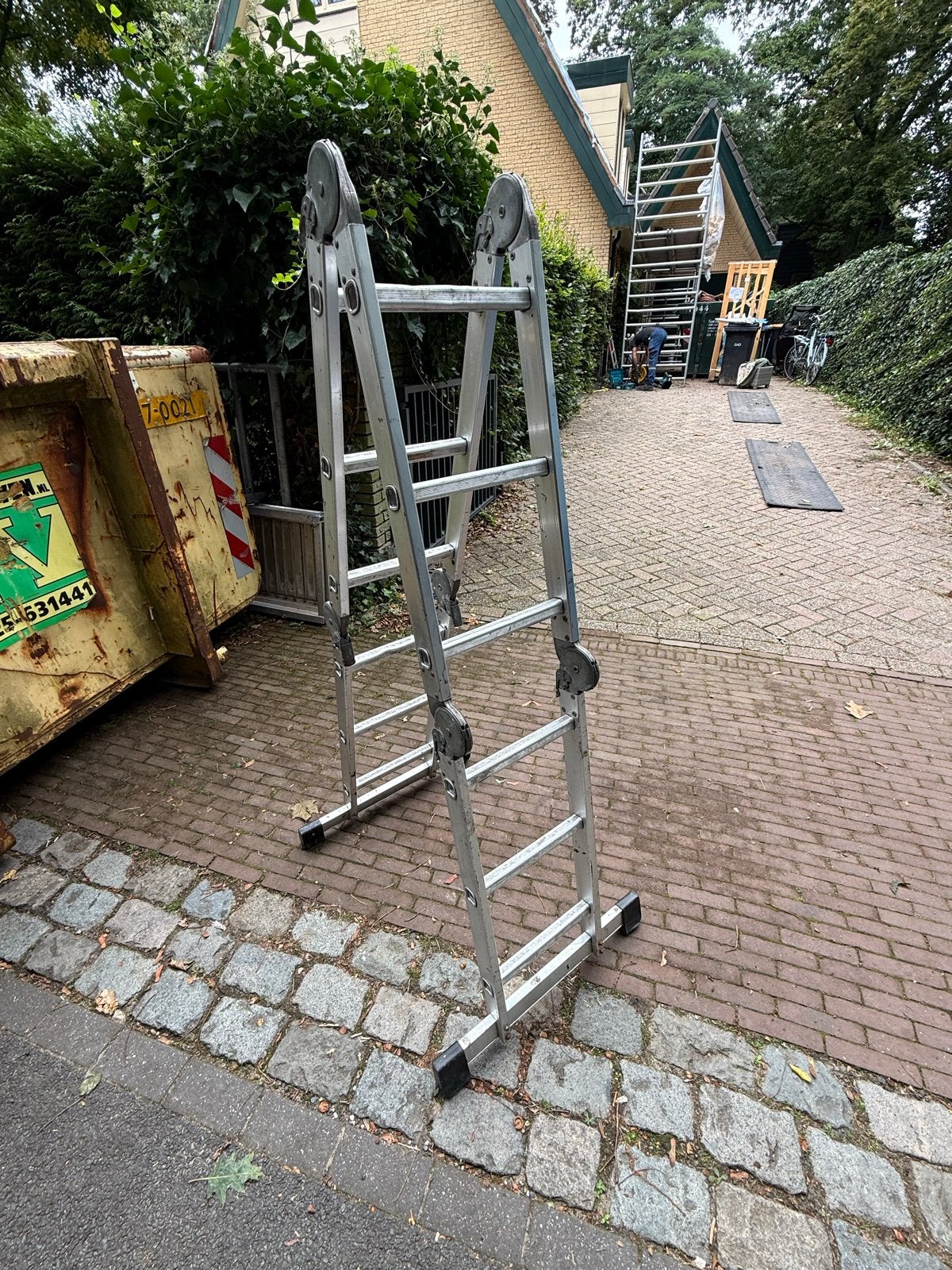 aluminium trap - Opvouwbaar en veelzijdig, Gebruikt, Trap, Ophalen of Verzenden, Opvouwbaar of Inschuifbaar