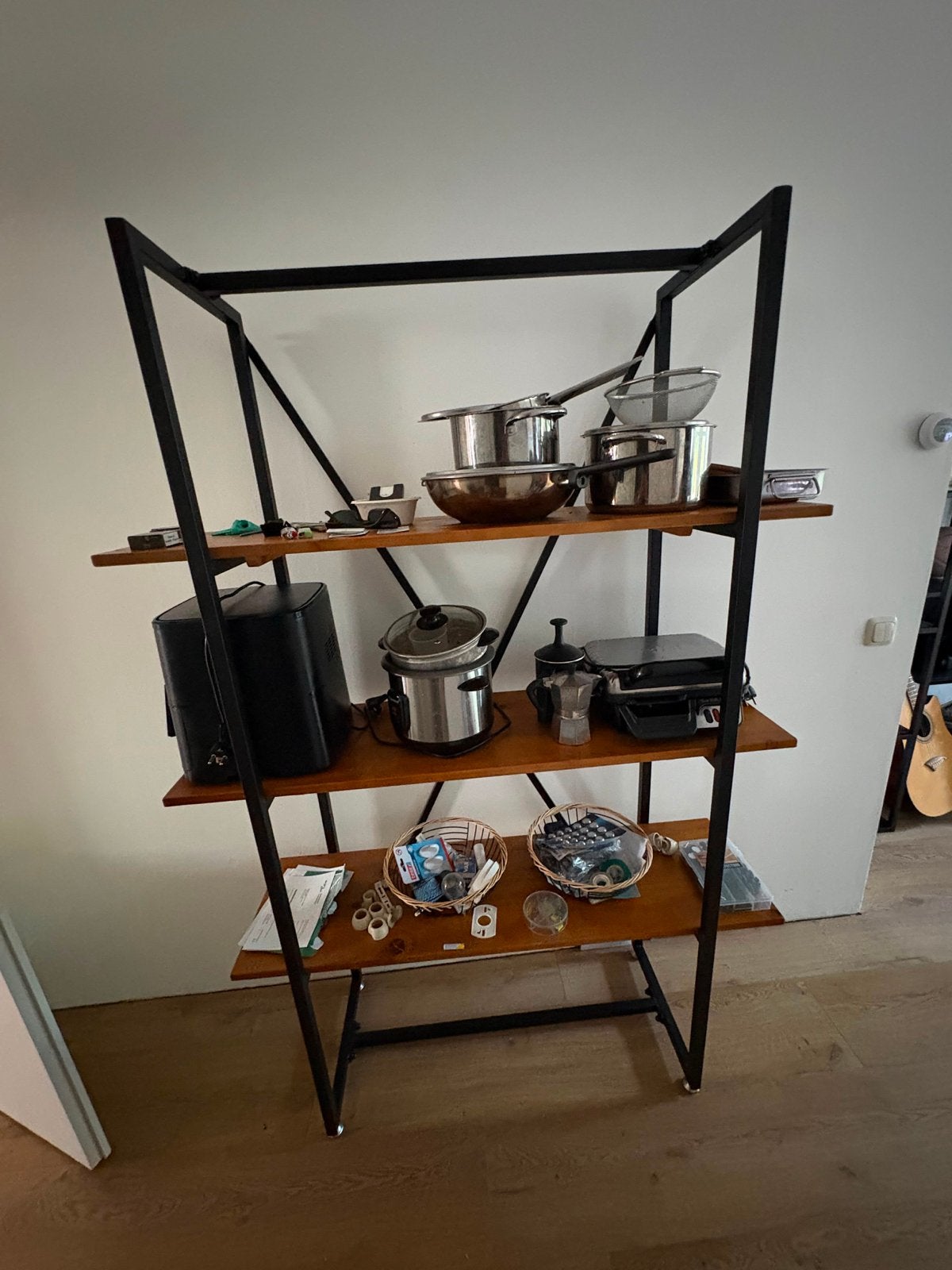 Pannenkast / Open kast met 3 planken - Rotterdam, Ophalen, Met plank(en), Gebruikt, 50 tot 100 cm