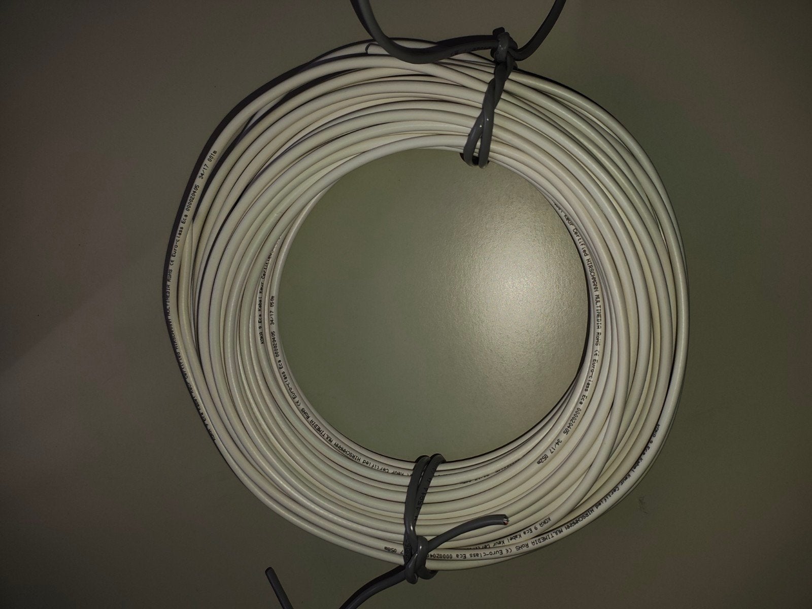 Hirschmann KOKA 9, 75 ohm Coax kabel - 58 meter - nieuw, Ophalen, Nieuw, 10 meter of meer, Coaxiale kabel