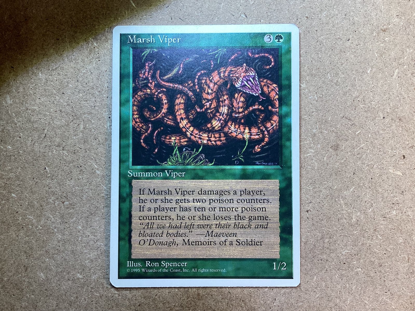 1x Marsh Viper (Good), Ophalen of Verzenden, Gebruikt, Losse kaart