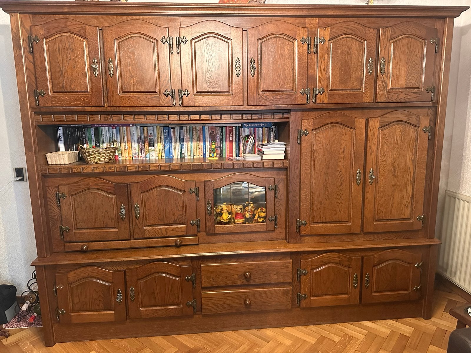 Degelijke Eiken Kast - 200x250x50 cm, Huis en Inrichting, Kasten | Buffetkasten, Gebruikt, 200 cm of meer, 200 cm of meer, 25 tot 50 cm