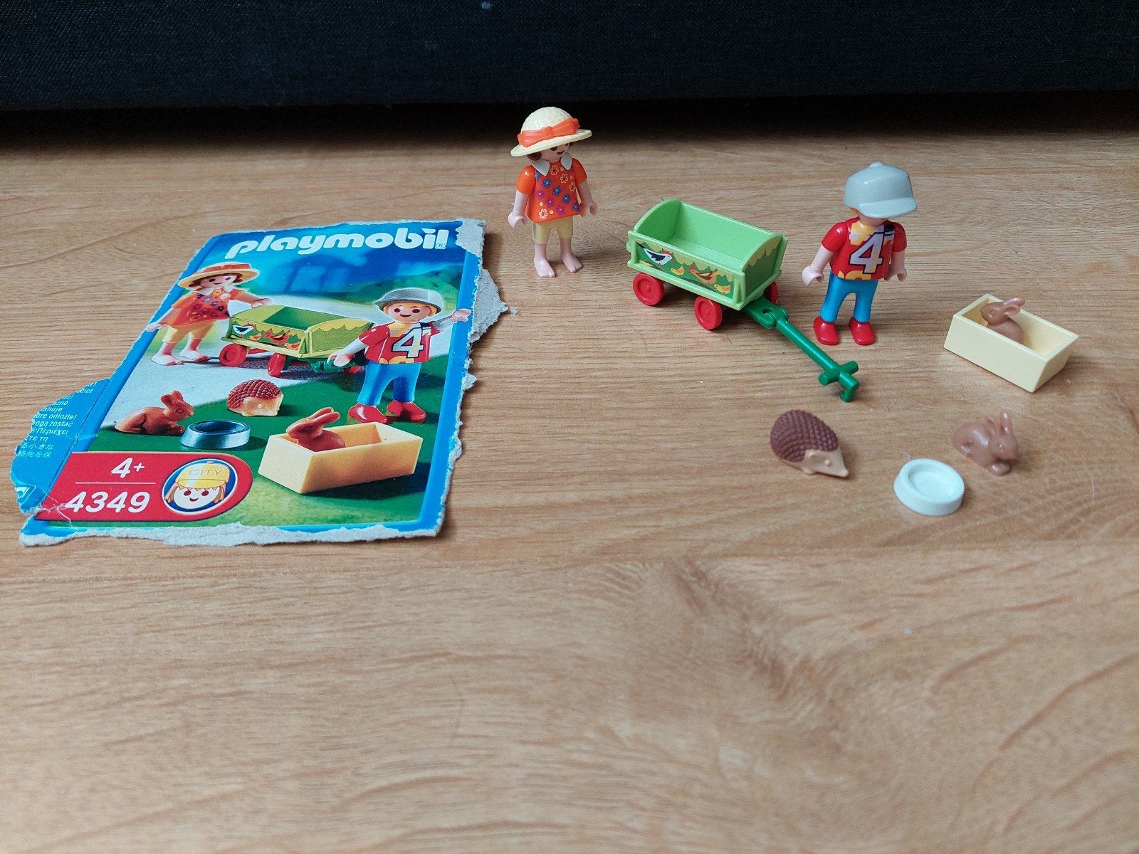 Playmobil Bolderkar met kinderen en egel, Ophalen of Verzenden, Zo goed als nieuw