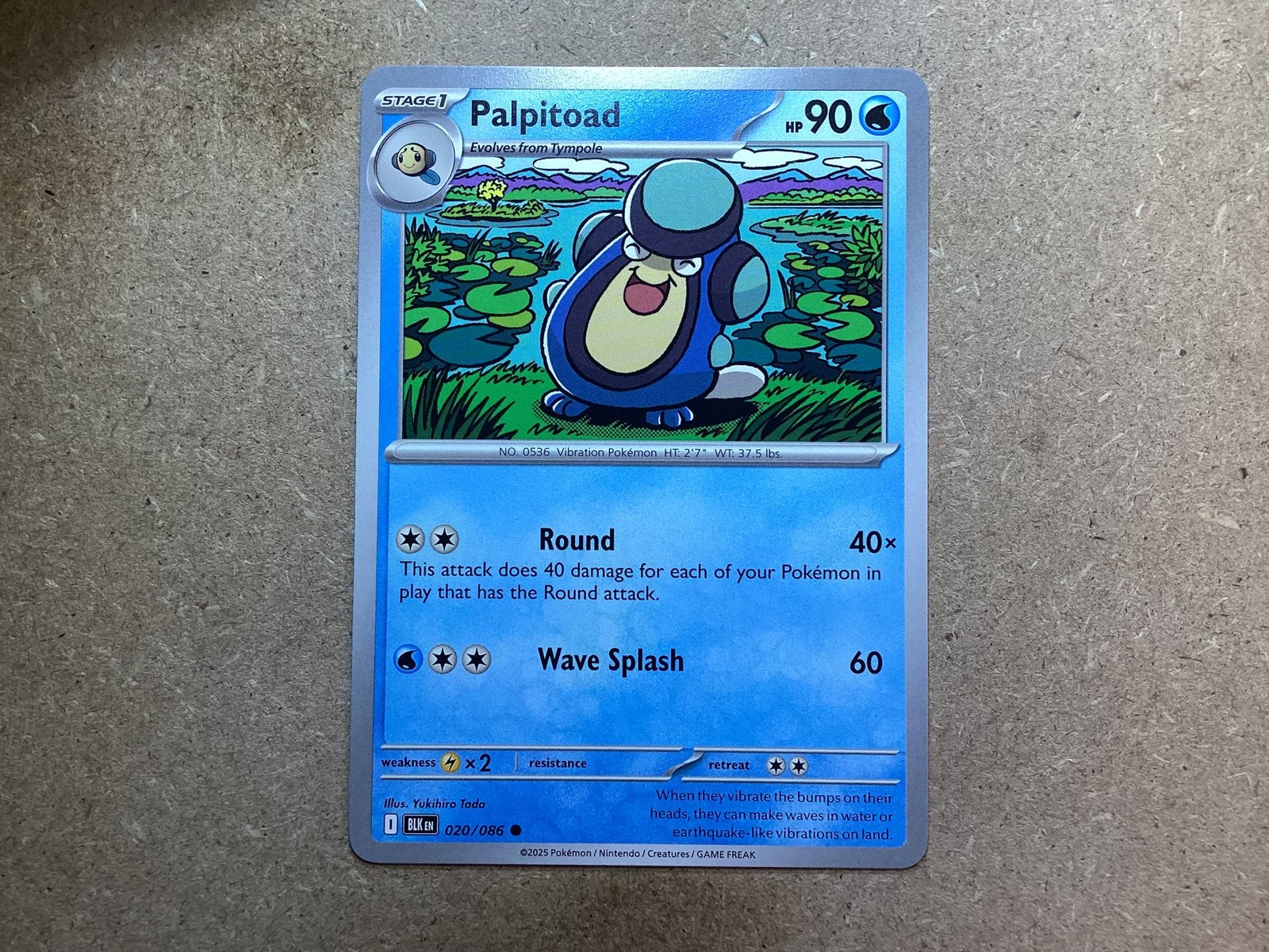 1x Palpitoad [BLK 020/086] (Near Mint), Ophalen of Verzenden, Zo goed als nieuw, Losse kaart