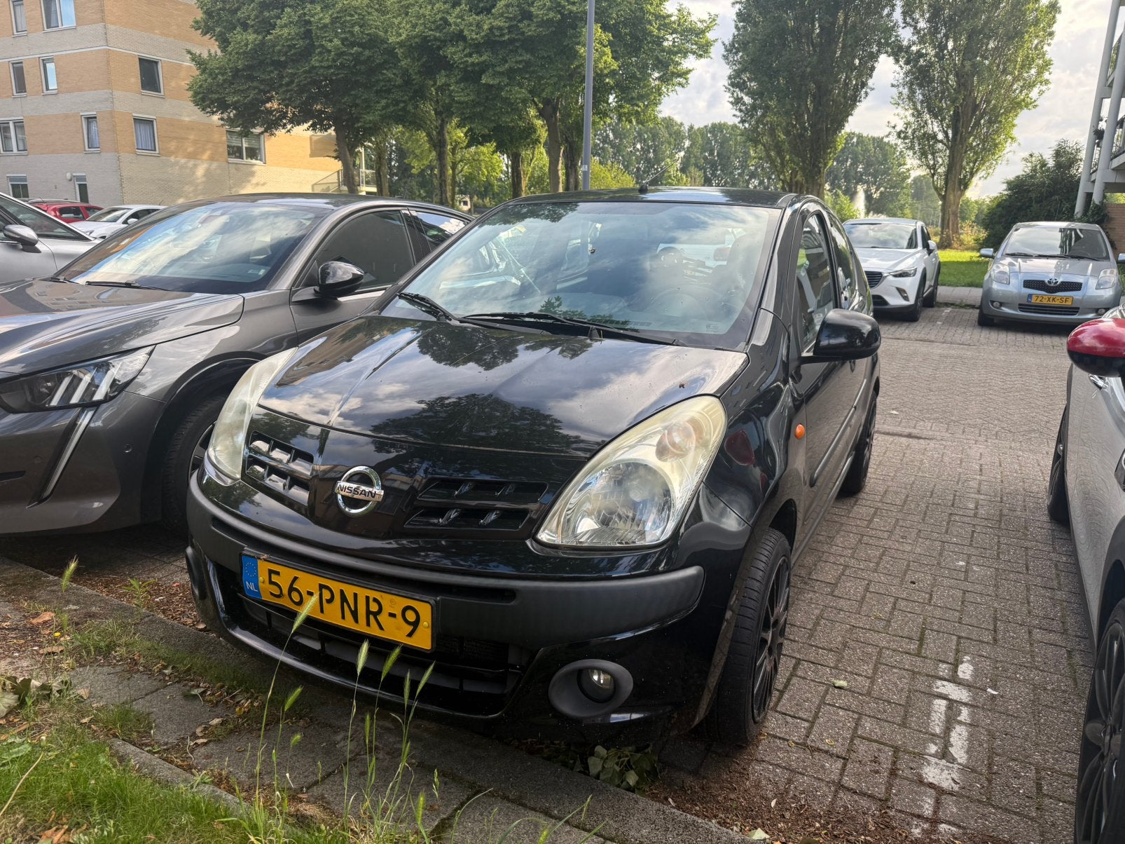 Nissan Pixo 1.0 Automaat Airco 2011, Auto's, Nissan, Stof, 4 cilinders, Elektrische ramen, Origineel Nederlands