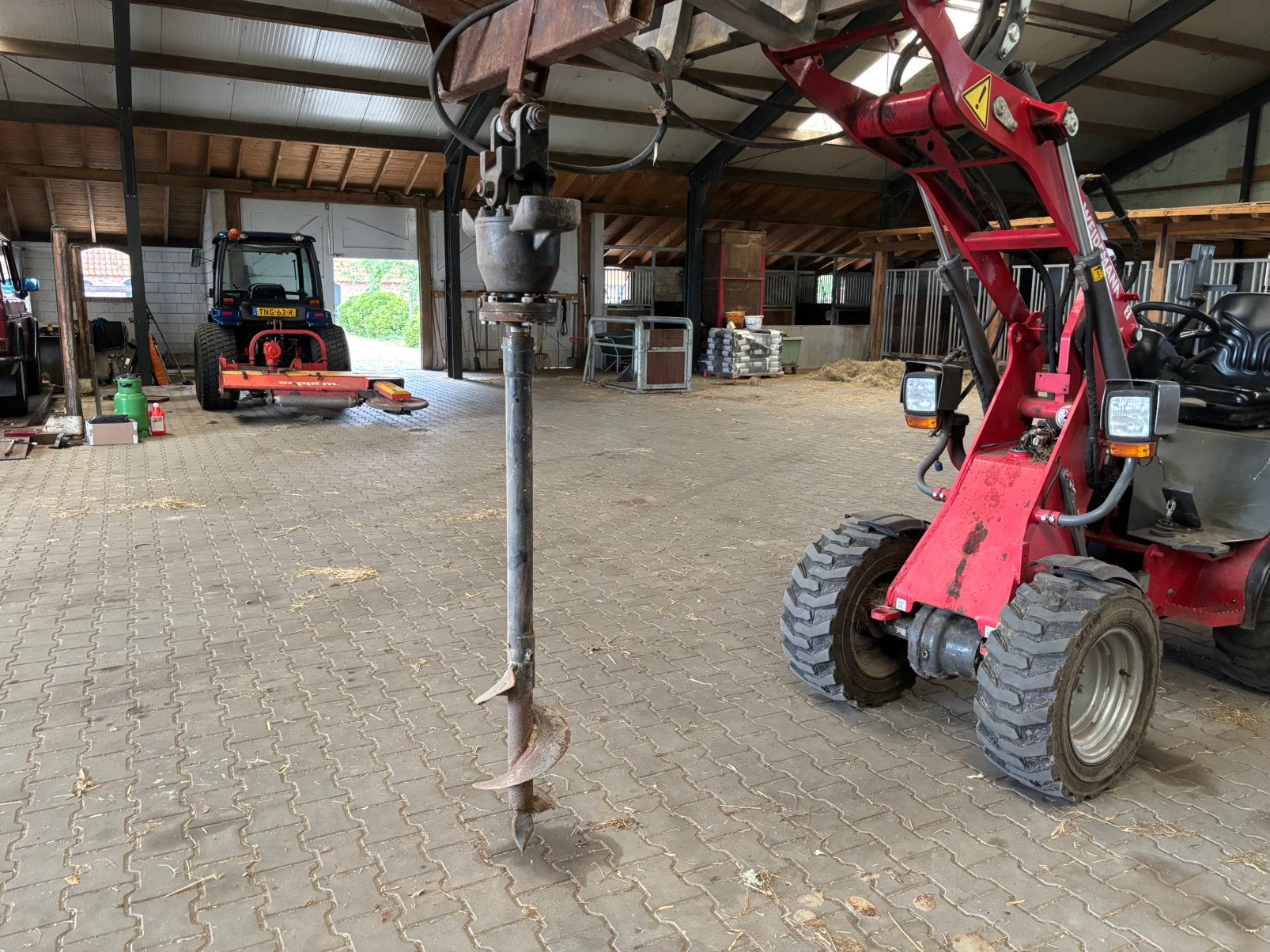 Hydraulische grondboor om minishovel, Ophalen, Onb, Onb, Onb