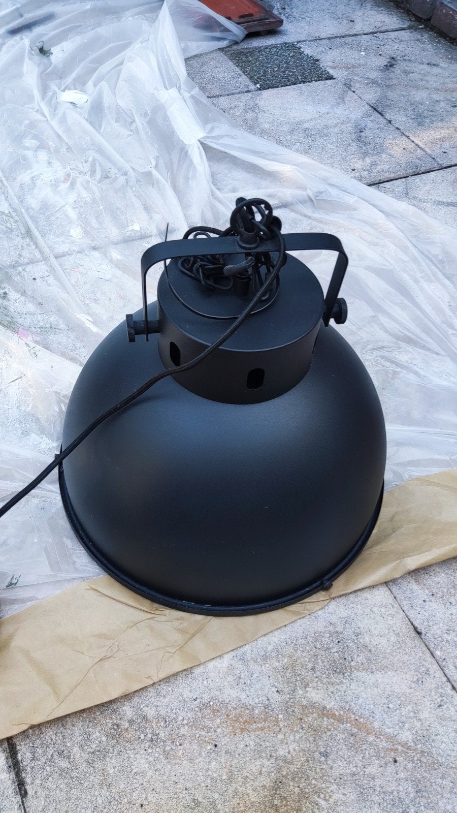 Zwarte Hanglamp Brahma - Made in Nederland, Ophalen of Verzenden, Gebruikt, Metaal, Modern industrieel