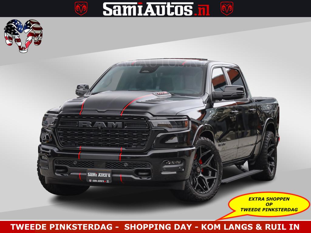 Dodge Ram 1500 Limited Night H.O 540HP 706Nm | Massage + Ful, Auto's, Automaat, Met garantie (alle), Zwart, Leder