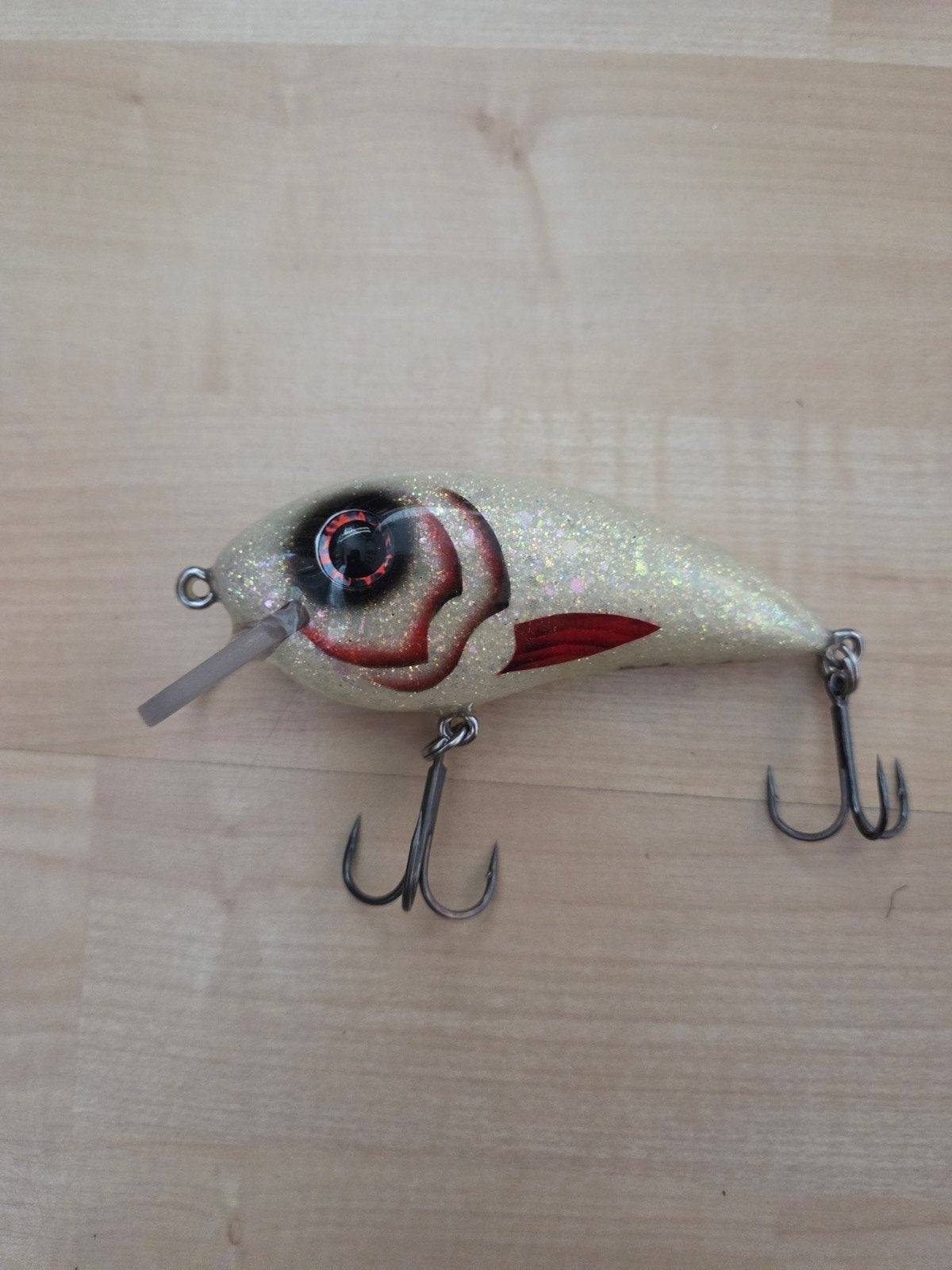 Handgebouwde crankbait CN, Watersport en Boten, Ophalen of Verzenden, Zo goed als nieuw, Overige typen