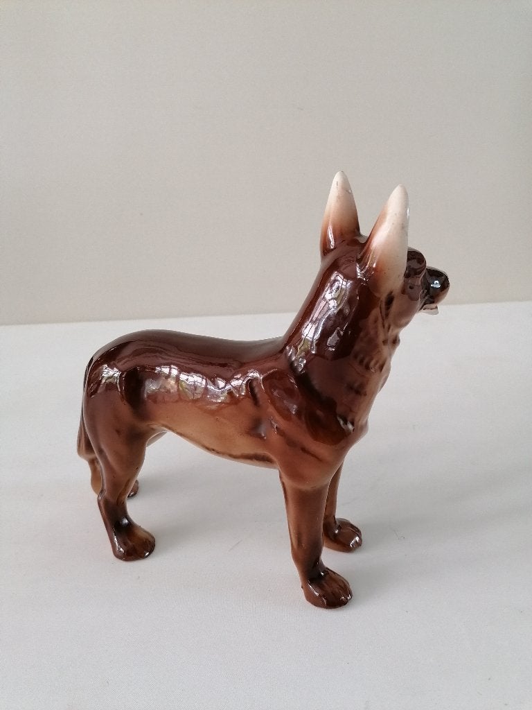 decoratief vintage beeld van een herdershond, Antiek en Kunst, Ophalen of Verzenden