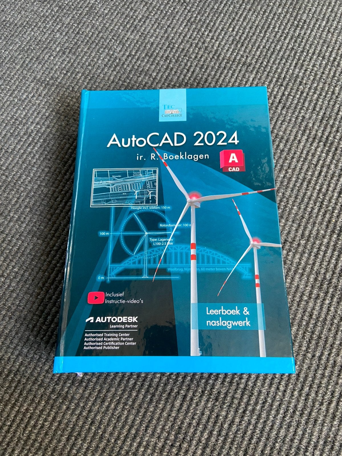 AutoCAD 2024 Leerboek & Naslagwerk - ir. R. Boeklagen, Ophalen of Verzenden, Beta, Zo goed als nieuw, LBO