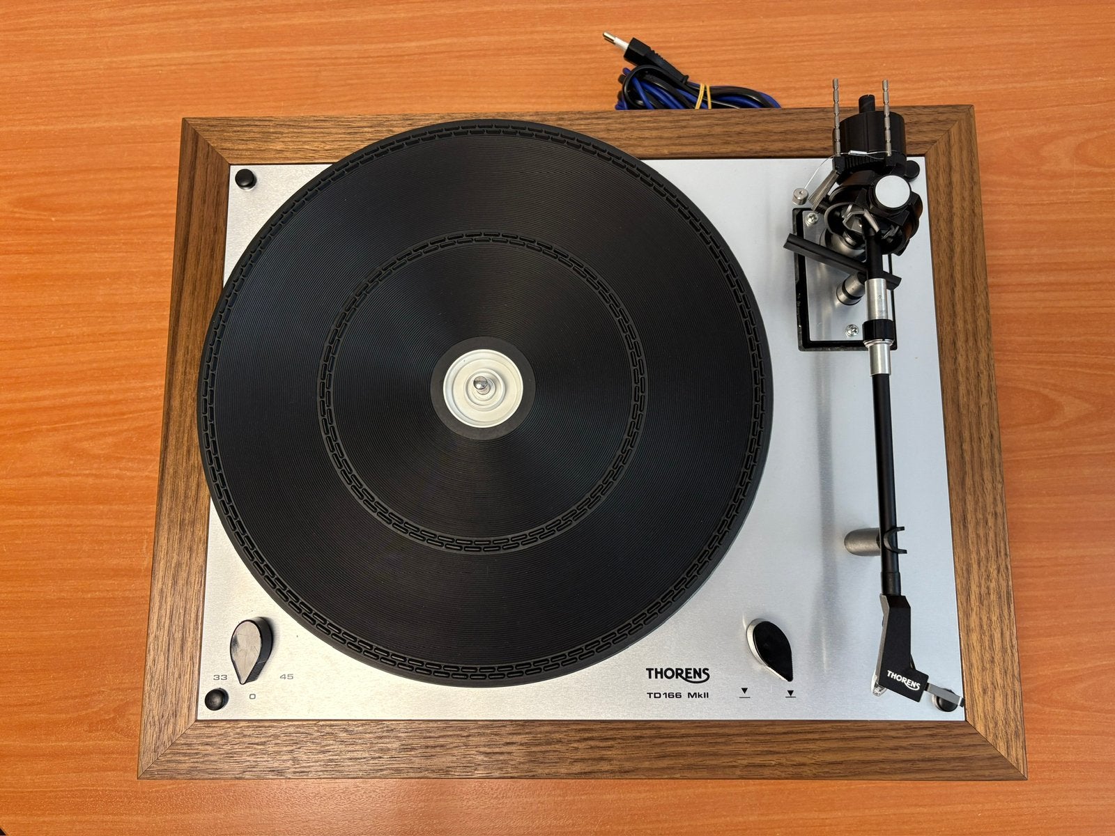 Thorens TD-166 mkII, wat een beauty! Incl garantie., Ophalen, Refurbished, Platenspeler, Thorens