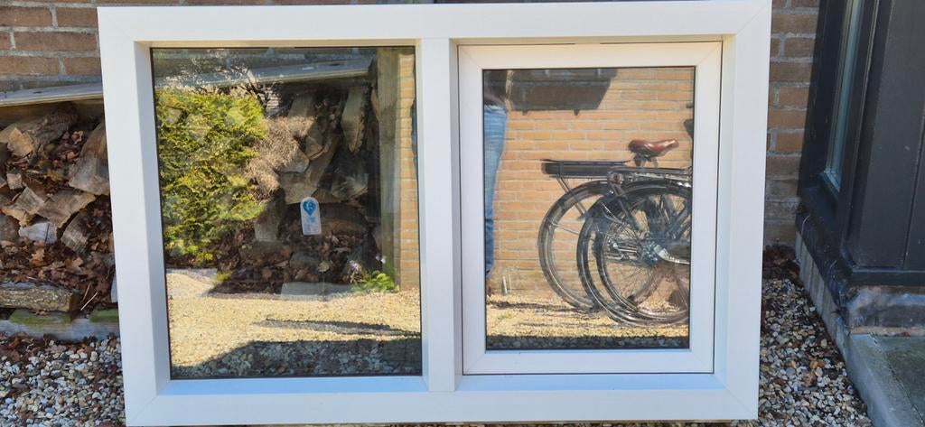 Z.g.a.n. kunststof draaikiep kozijn 1300x850 uit 2022, Ophalen, Gevelraam of Ruit, 80 tot 120 cm, Zo goed als nieuw