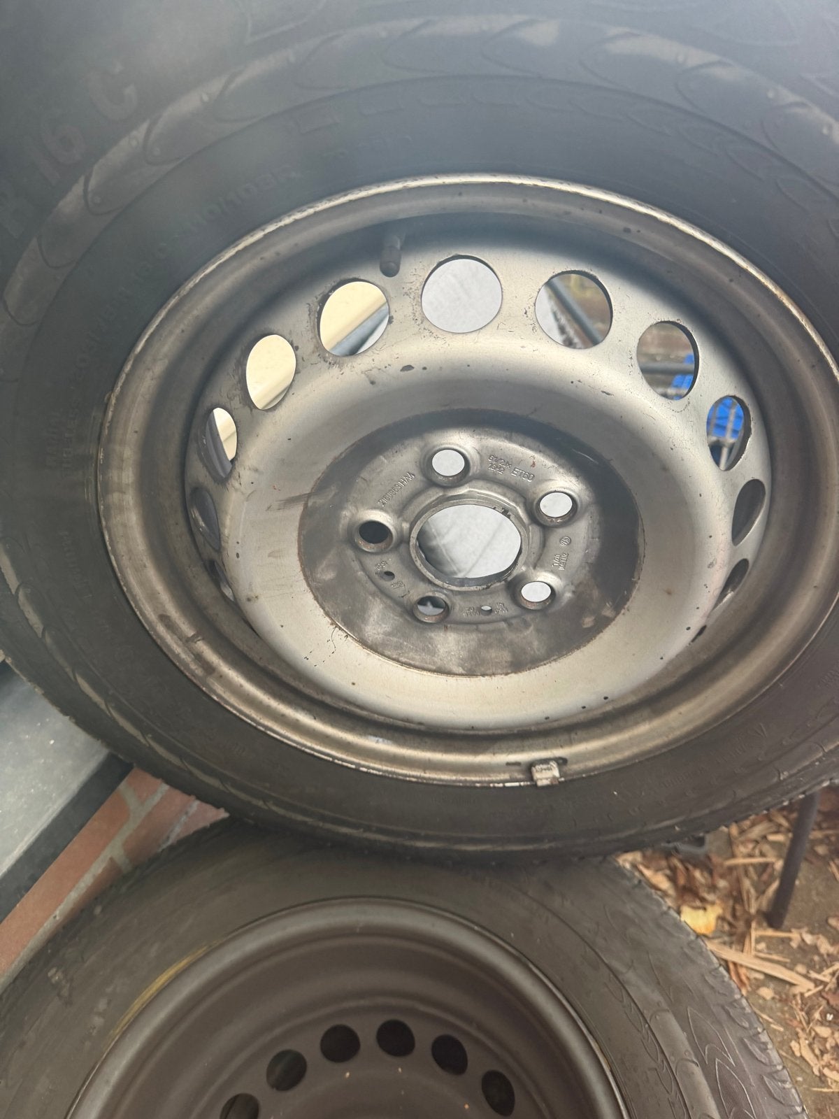 3x Banden met velg 205/75 R16C, 16 inch, Banden en Velgen, Bestelwagen, Gebruikt