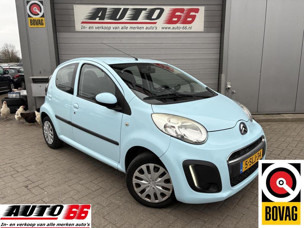 Citroen C1 1.0 Collection AIRCO, APK 12-2026, Auto's, Euro 5, Stof, Gebruikt, Zwart