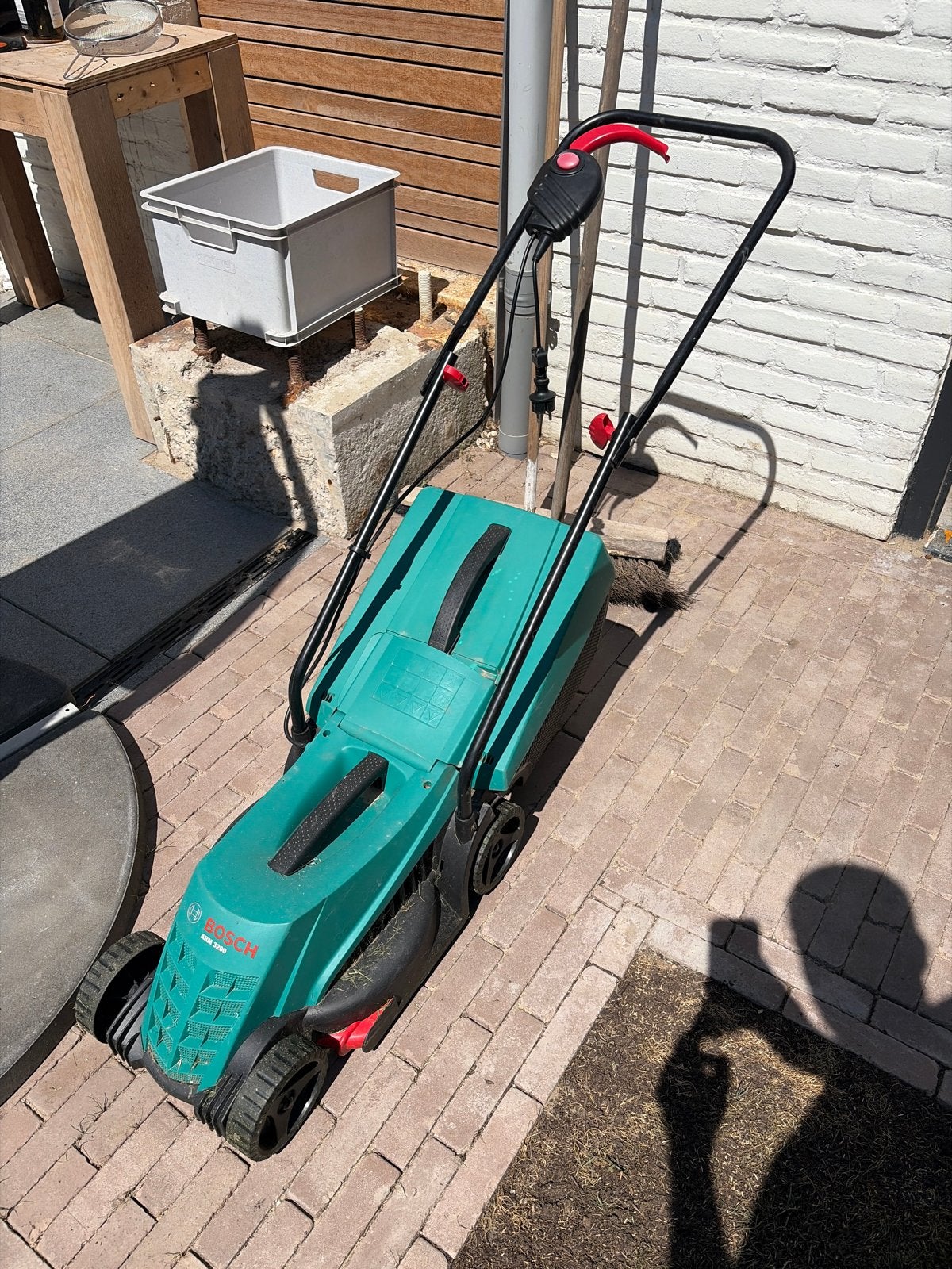 Bosch ARM 3200 Elektrische Grasmaaier, Cirkelmaaier, Gebruikt, Elektrische grasmaaier, Ophalen of Verzenden