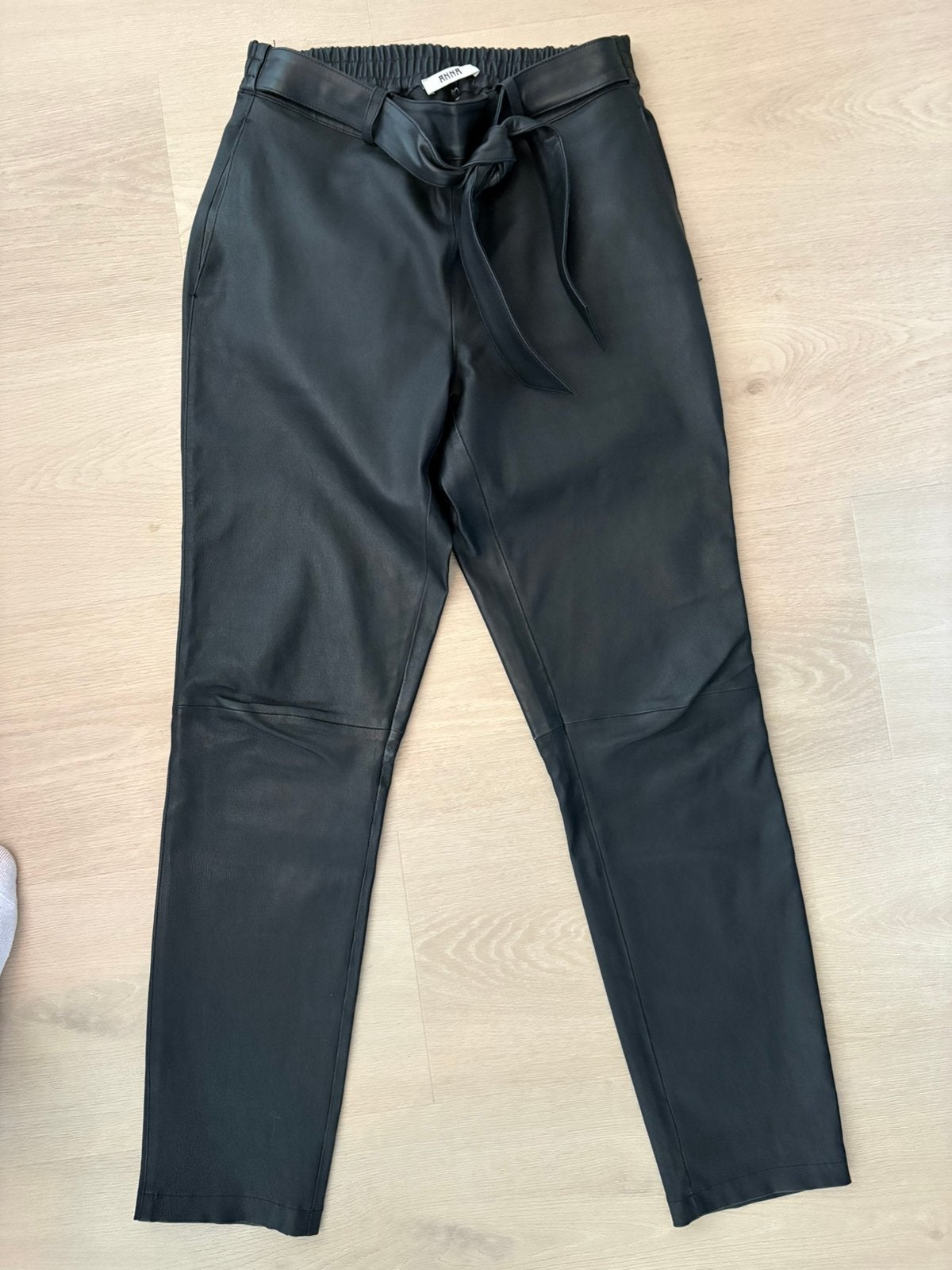 Mooie leren broek Anna van Toor, zwart 38, Maat 38/40 (M), Zwart, Ophalen of Verzenden, Zo goed als nieuw