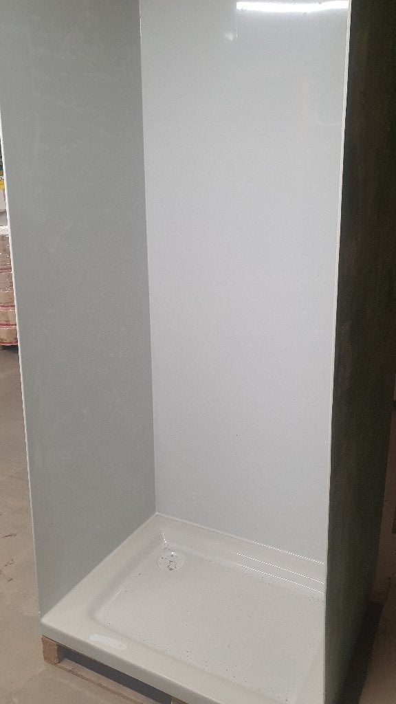 polyester douchebak met 3 wanden, Ophalen, Nieuw, Douche