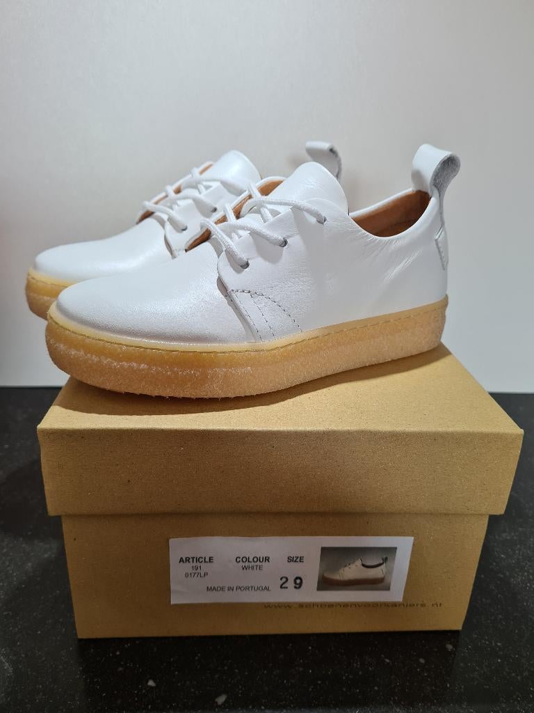 Kanjers kinderschoenen maat 29 – witte leren sneakers, Kinderen en Baby's, Kinderkleding | Schoenen en Sokken, Nieuw, Schoenen