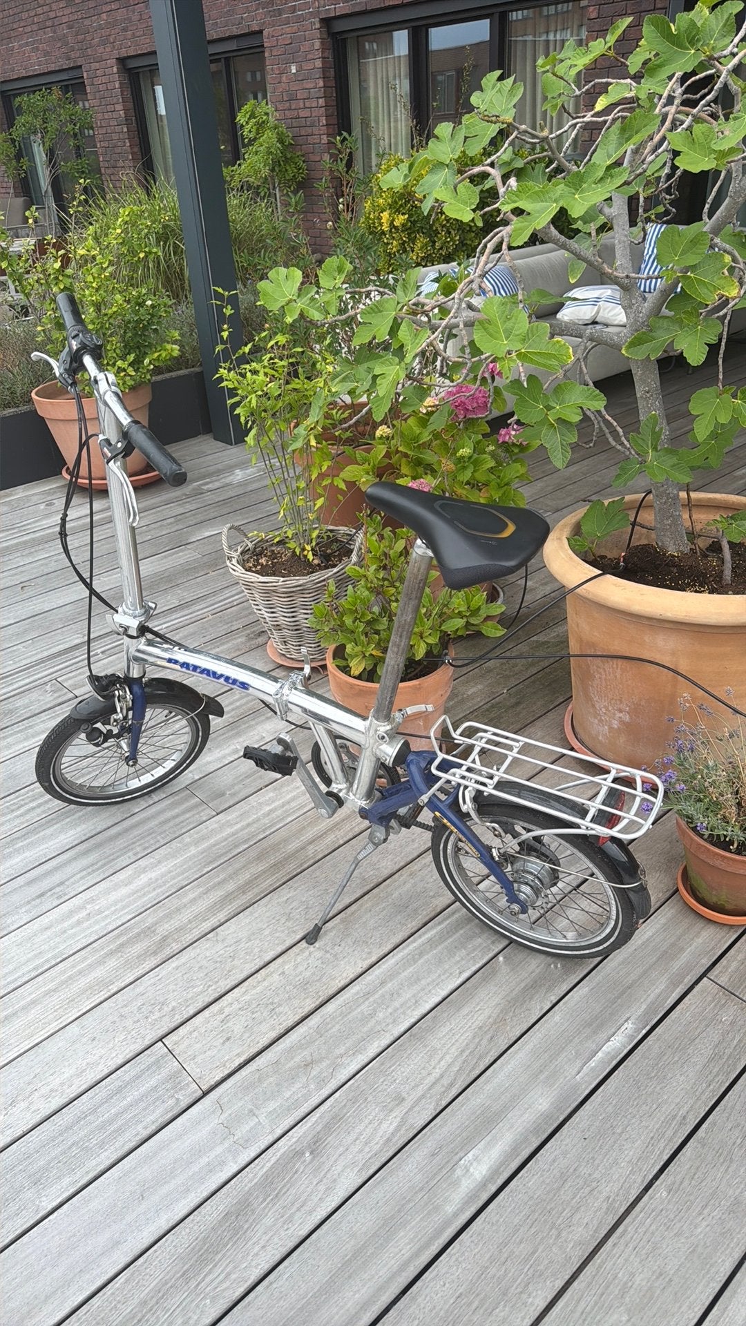 Batavus aluminium vouwfiets, Fietsen en Brommers, Fietsen | Vouwfietsen, Ophalen, Velgrem, 14 tot 16 inch, Versnellingen