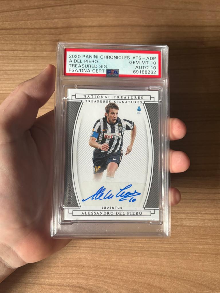 Alessandro Del Piero Auto PSA 10 10 Juventus, Ophalen of Verzenden, Zo goed als nieuw, Buitenlandse clubs