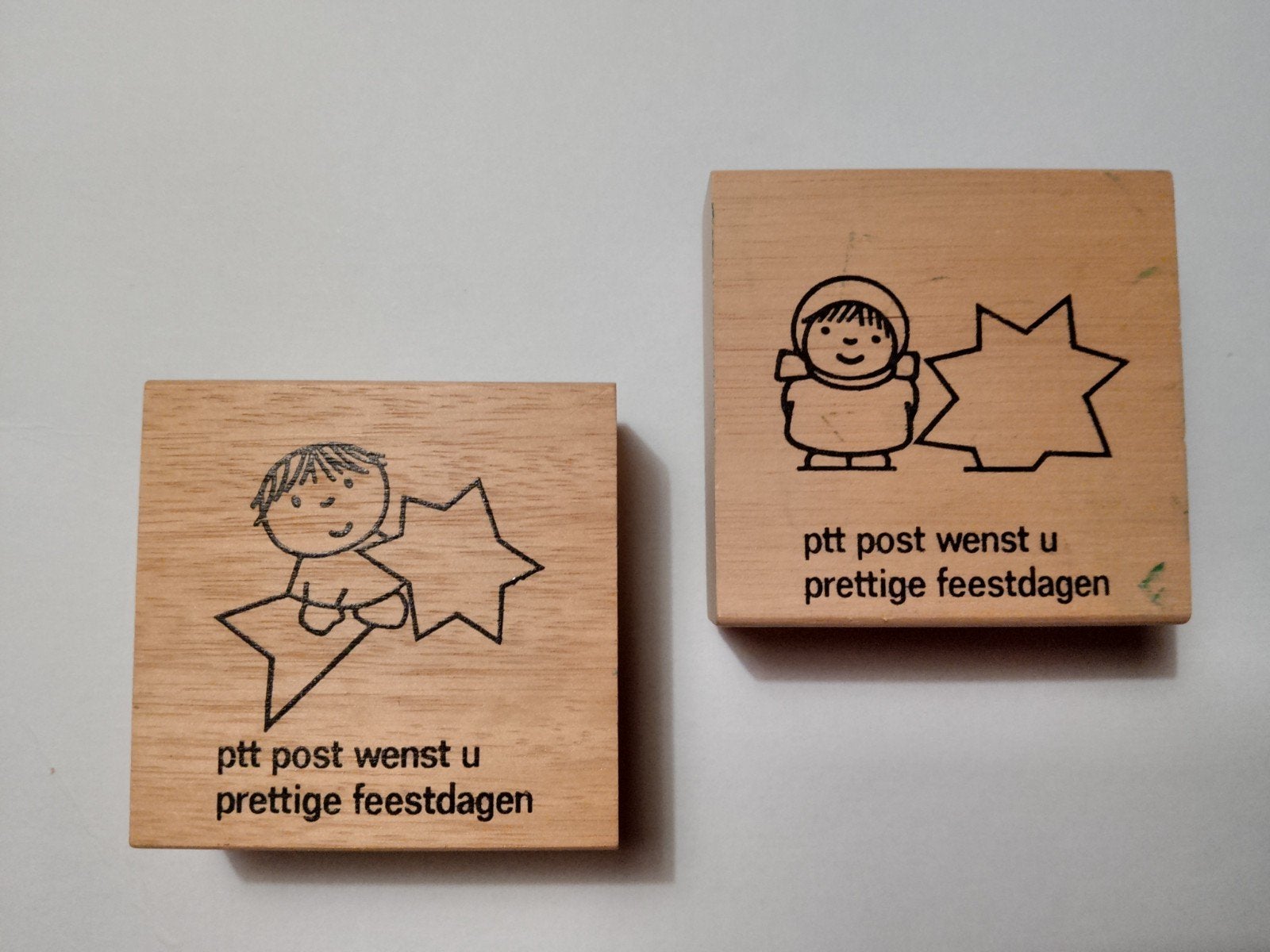 Dick Bruna - PTT Post Stempels - Prettige Feestdagen, Ophalen of Verzenden, Gebruikt, Houten stempel