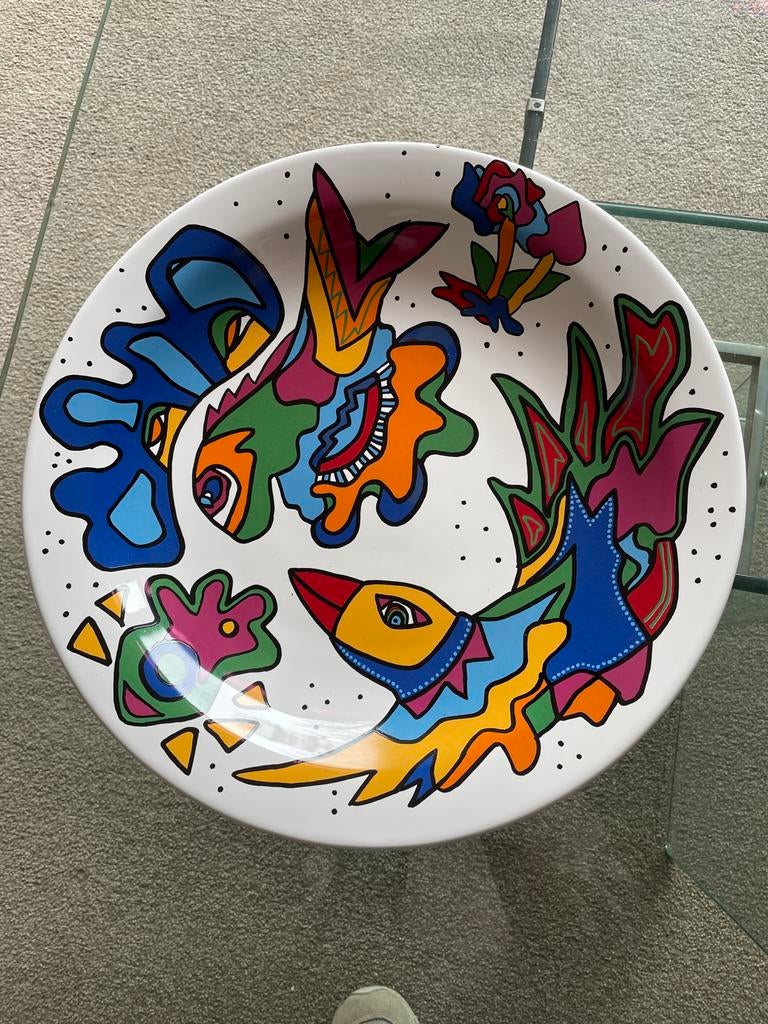 Naerebout Royal Delft Schaal - Kleurrijk en Uniek (41 cm), Antiek en Kunst, Ophalen