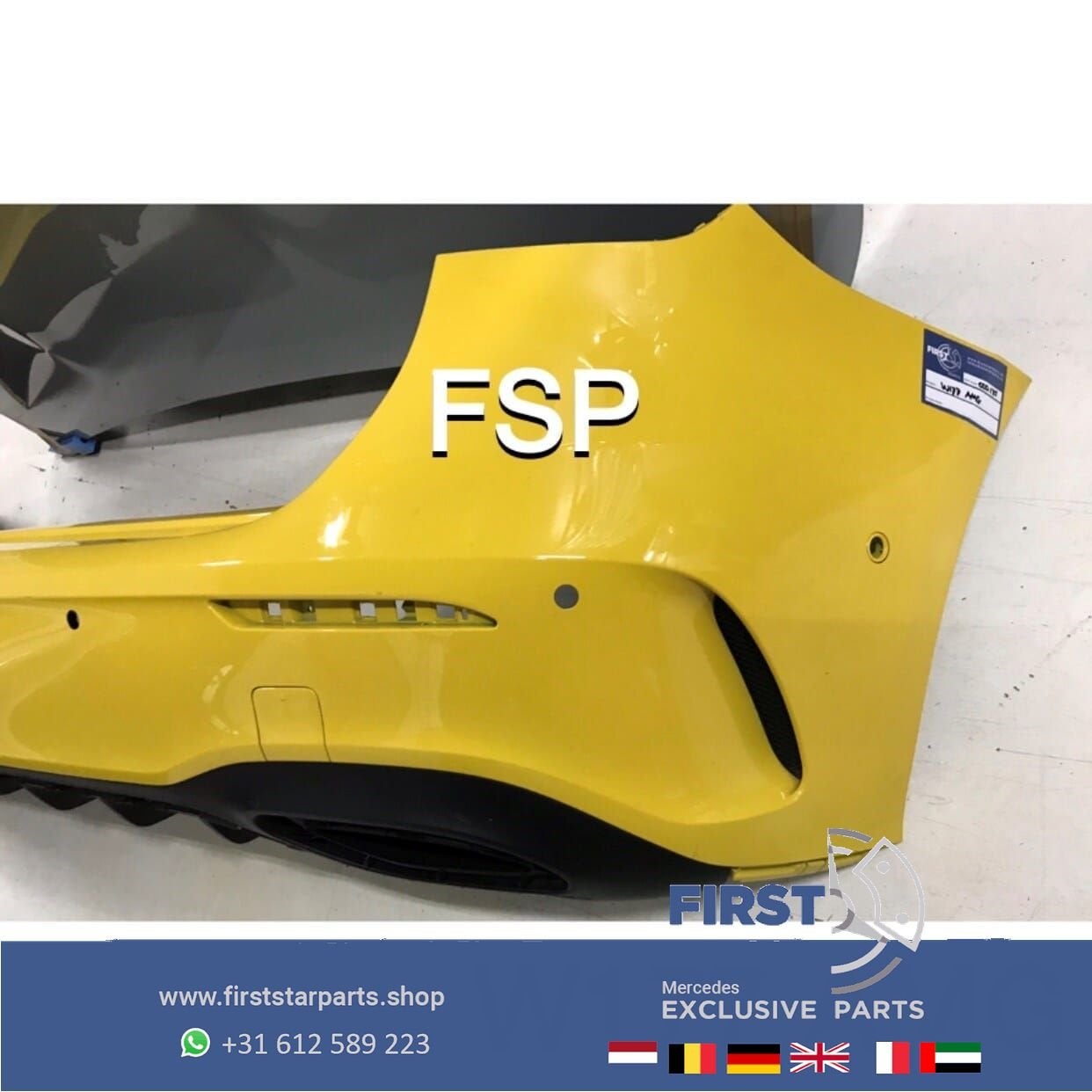 W177 AMG ACHTERBUMPER + Diffuser Mercedes A Klasse 2018-2021, Auto-onderdelen, Gebruikt, -, Ophalen of Verzenden, Achter