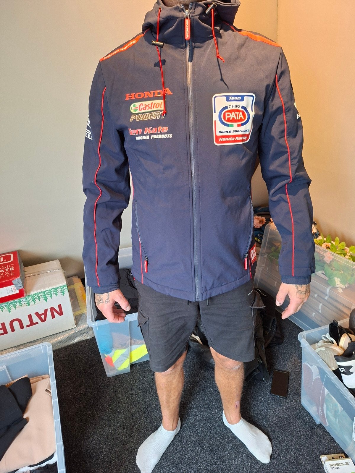 Honda Pata Chips Softshell Jas Maat XL, Ophalen of Verzenden, Zo goed als nieuw, Maat 56/58 (XL)
