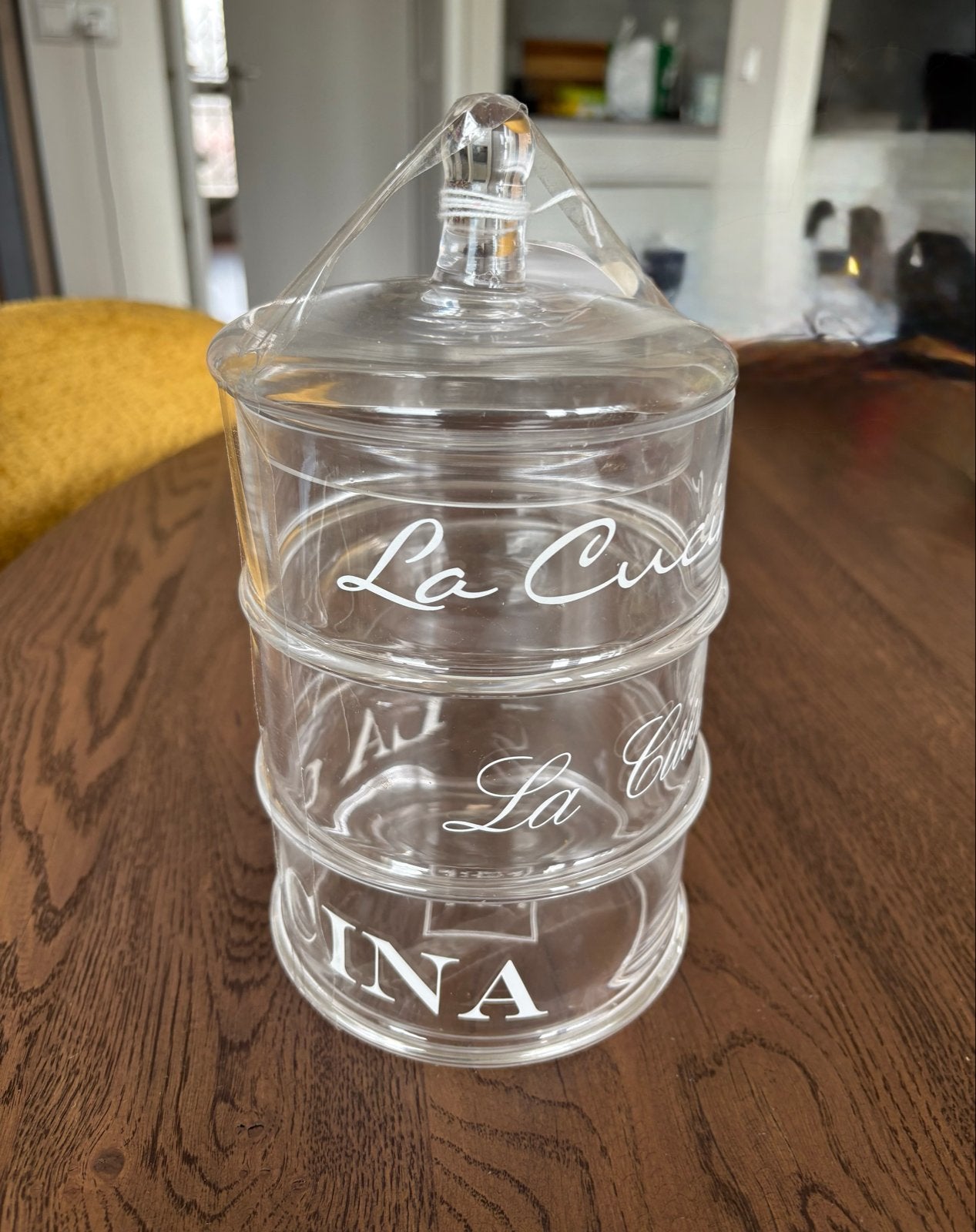 Riviera Maison La Cuisini 3-delige Voorraadpot hoog 22 cm, Huis en Inrichting, Ophalen, Glas, Nieuw, Voorraadpot