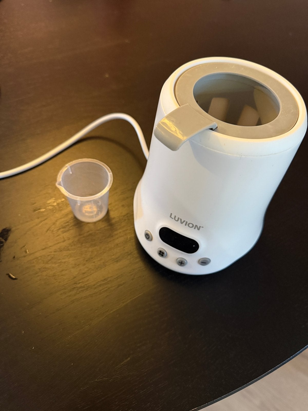 Luvion Flessenwarmer, Ophalen of Verzenden, Zo goed als nieuw, Flessen- of potjesverwarmer