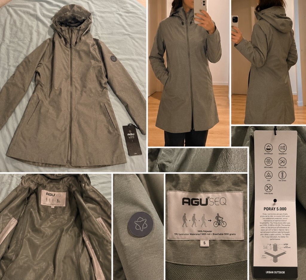 AGU SEQ Dames Regenjas/Poncho - Nieuw met kaartje - Maat S, Caravans en Kamperen, Ophalen of Verzenden, Nieuw, Regenjas, Dames