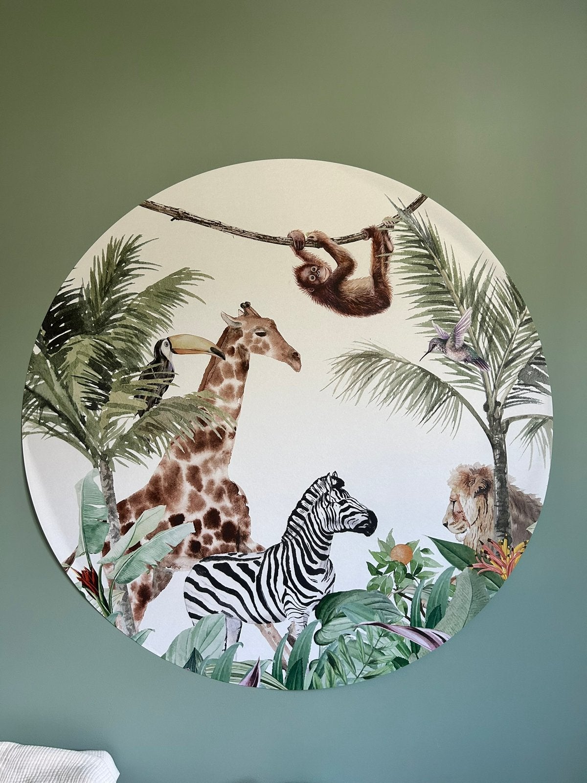 Behangcirkel Jungle Afrika - Wallz 150, Ophalen, Zo goed als nieuw
