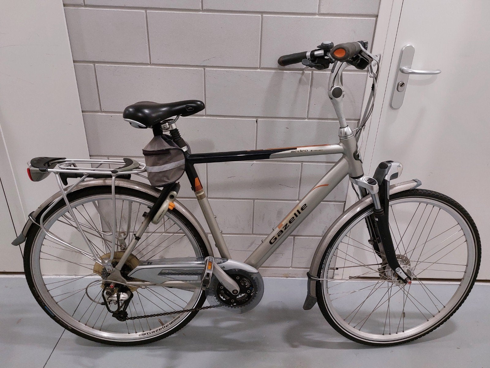 Gazelle Medeo Excellent herenfiets 57 frame 24 versn., Ophalen, Gebruikt, Vering, 57 tot 61 cm