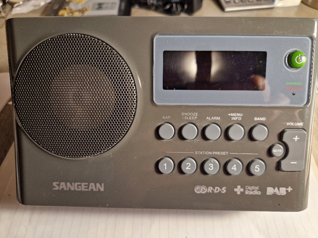 Sangean radio DAB+RDS digital+FM type DPR 16, Ophalen of Verzenden, Gebruikt, Transistorradio