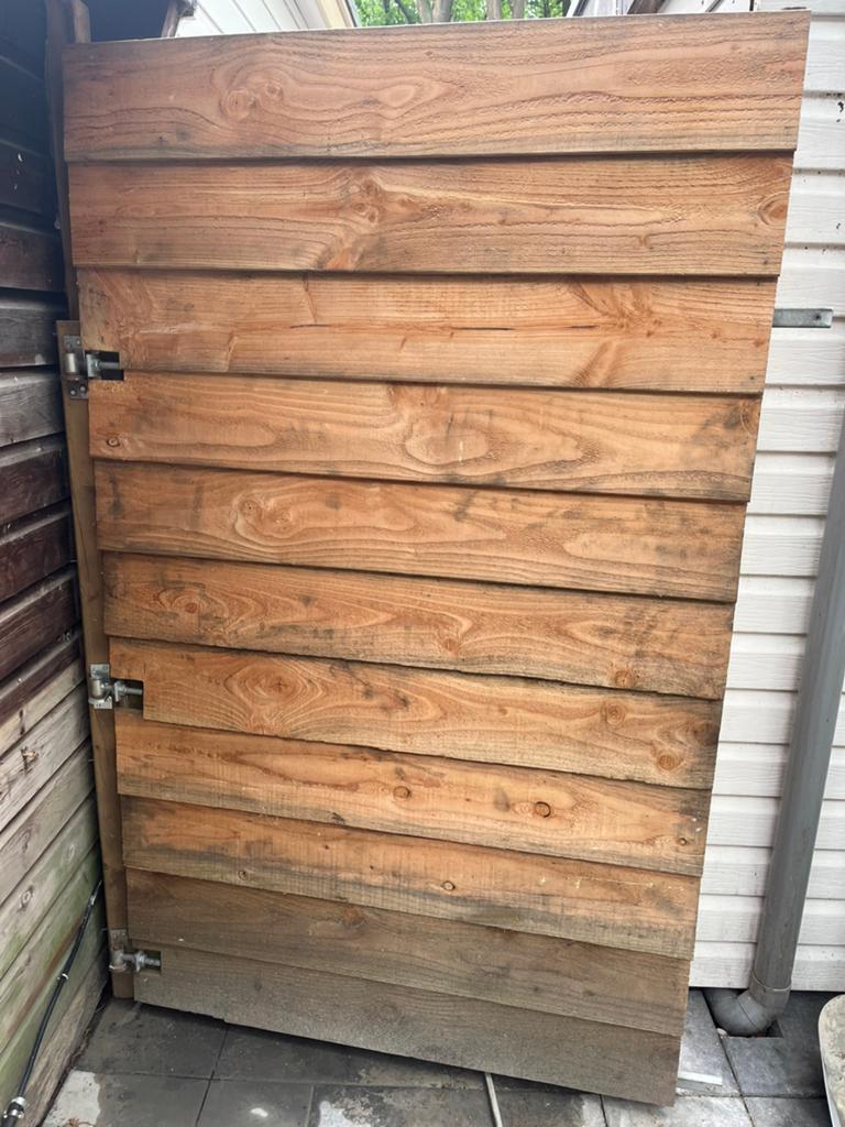 Douglas poort  1,20x1,96, Tuin en Terras, 1 tot 2 meter, Minder dan 3 meter, Ophalen of Verzenden, Zo goed als nieuw