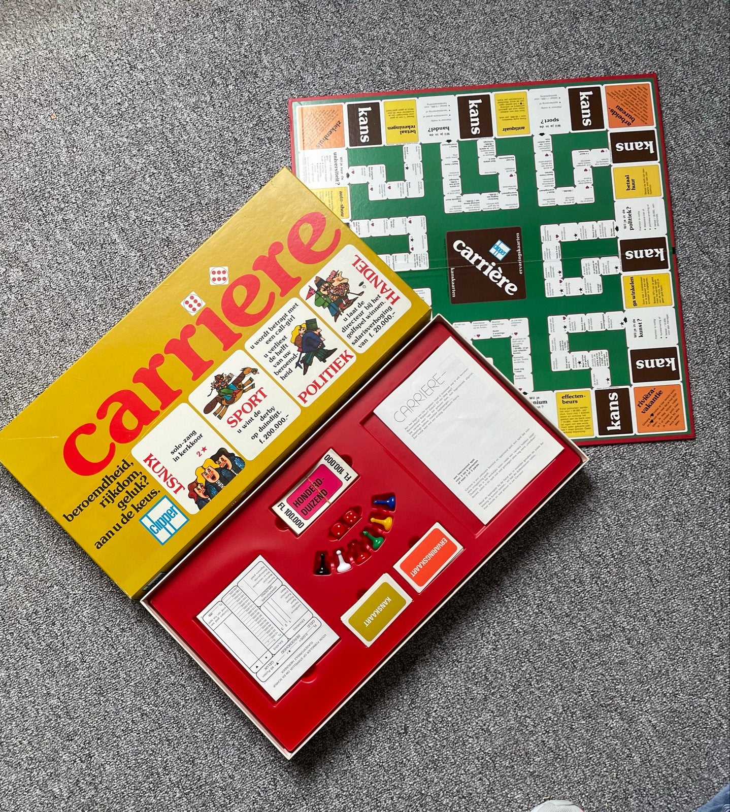 Carrière Bordspel - Klassiek Gezinsspel, Hobby en Vrije tijd, Gezelschapsspellen | Bordspellen, Drie of vier spelers, Ophalen of Verzenden