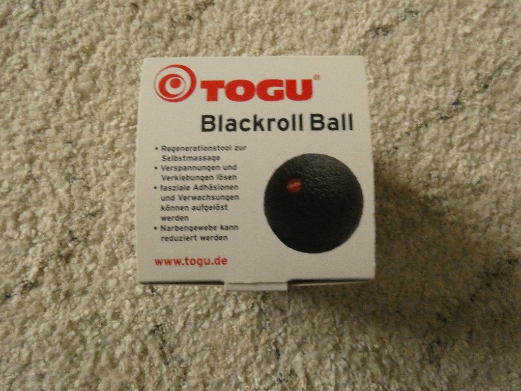 TOGU Triggerpoint Blackroll Bal - 8 cm, Ophalen of Verzenden, Nieuw, Fitnessbal