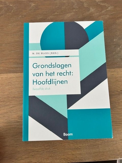 Grondslagen van het recht: Hoofdlijnen - m.de blois, Diverse auteurs, Ophalen of Verzenden, Alpha, WO