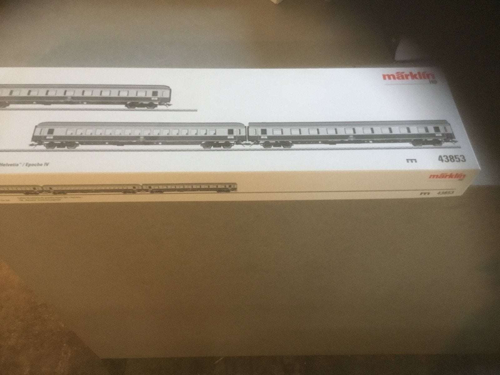 Märklin 43853 IC Helvetia rijtuigenset Epoche IV, Wisselstroom, Treinset, Ophalen of Verzenden, Zo goed als nieuw