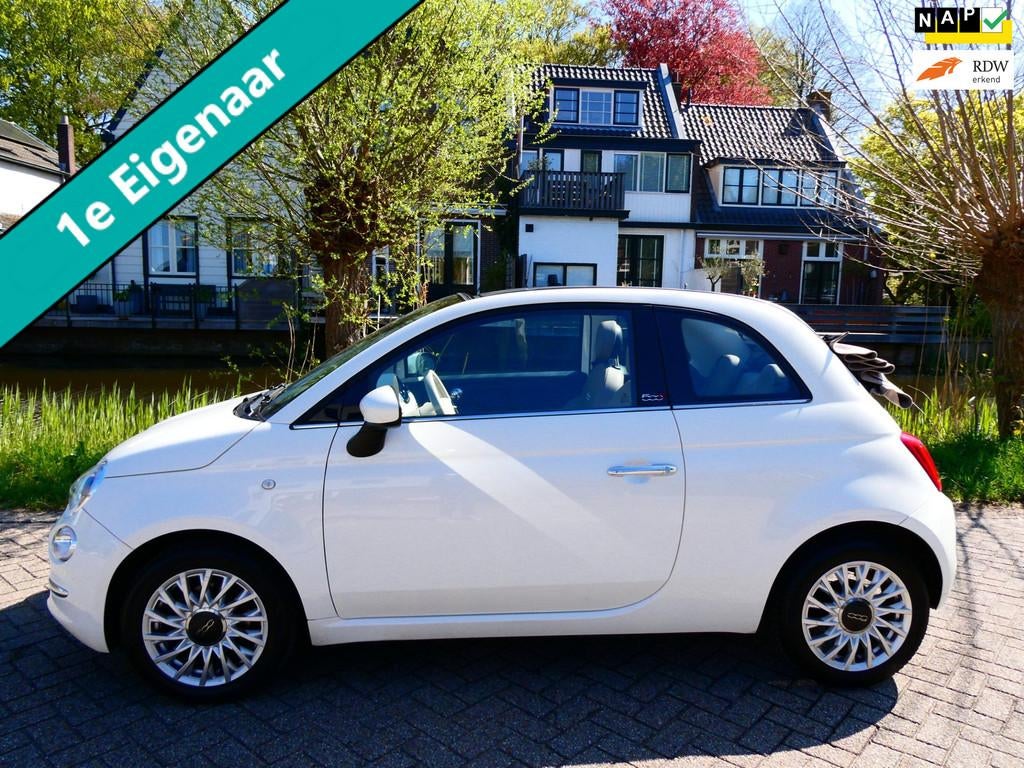 Fiat 500 C 0.9 TwinAir Turbo 80pk 1e eig Automaat Airco Digi, Gebruikt, Cabriolet, Wit, 26 km/l