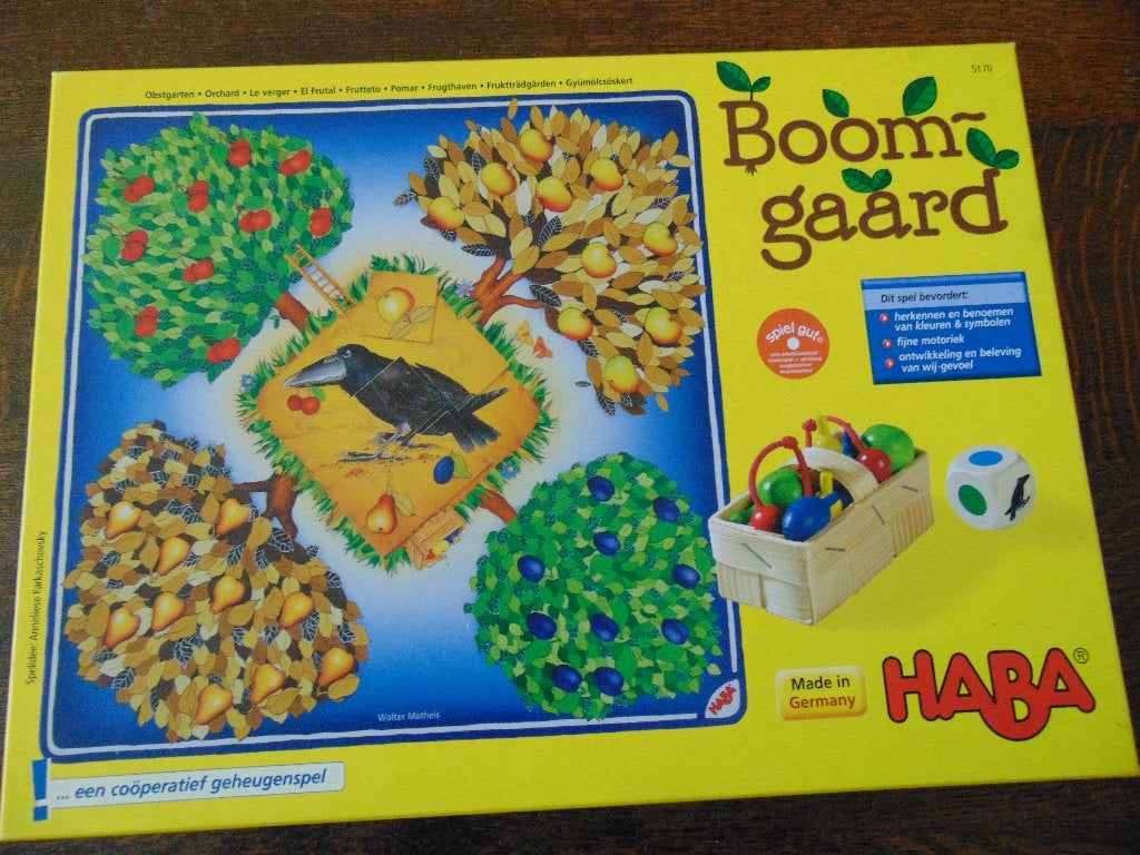 Boomgaard de Grote Vesie van Haba, Een of twee spelers, Ophalen of Verzenden, Zo goed als nieuw, HABA