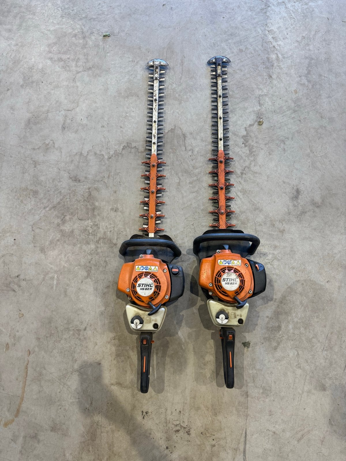 Stihl HS 82 R Heggenschaar (2 stuks, los of samen te koop), Ophalen, Gebruikt, Benzine