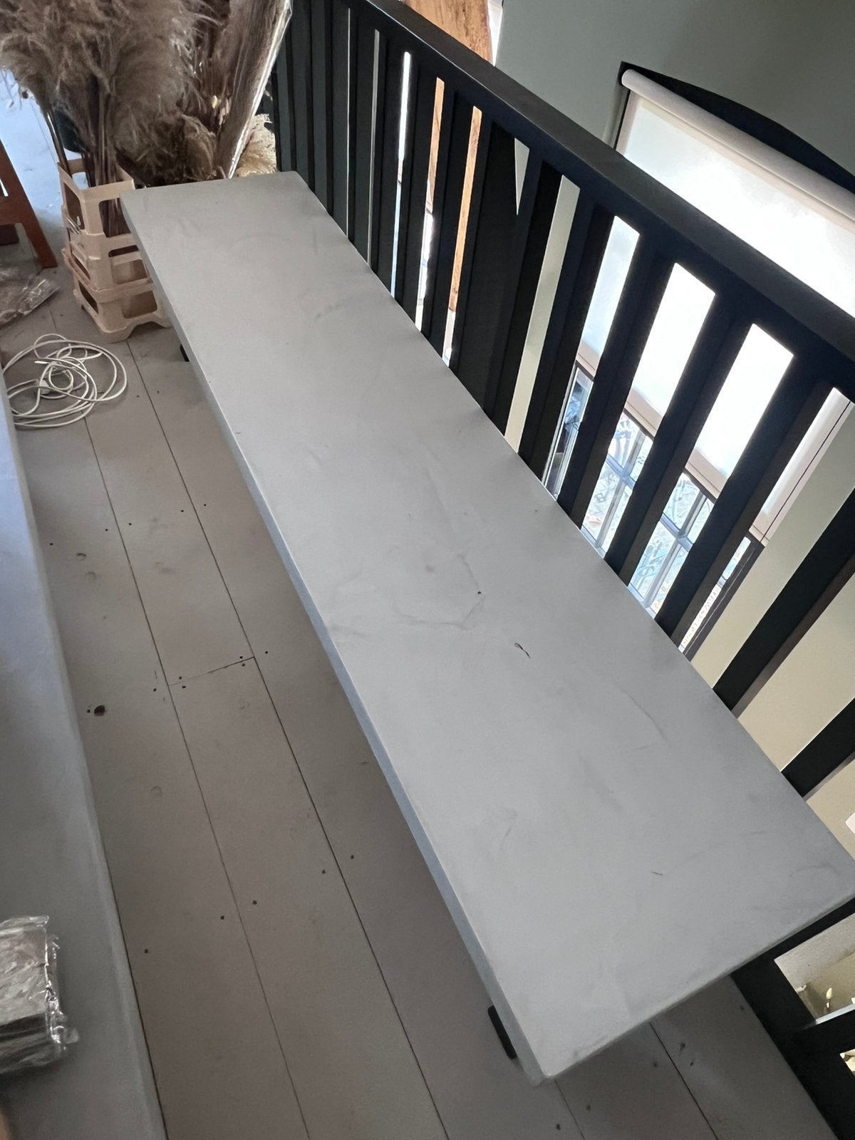 Beton cire tafel/bankje, Ophalen, Zo goed als nieuw, 75 cm of meer, 60 cm of meer
