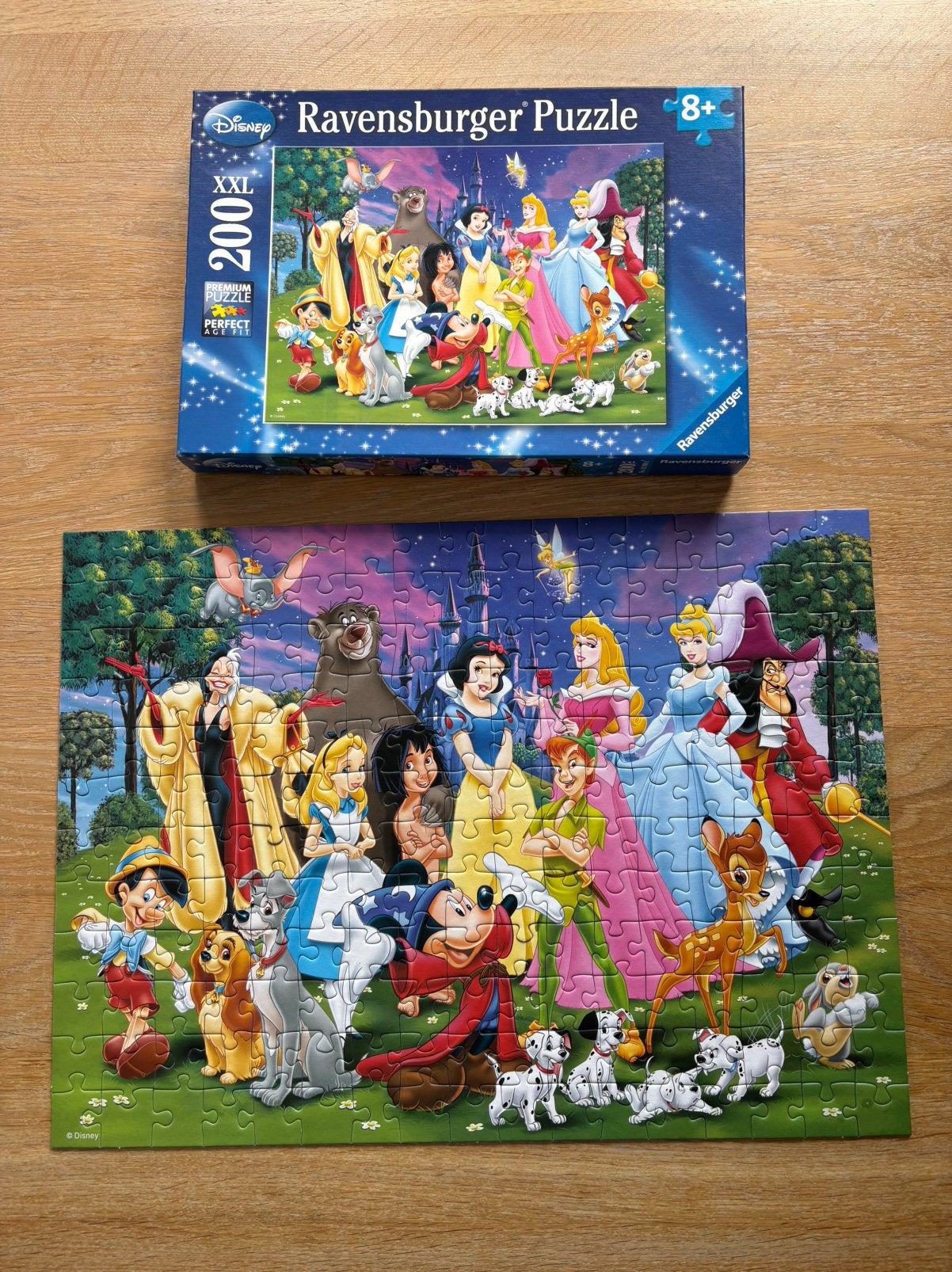 Disney puzzel 200 stukjes, Ophalen of Verzenden, Meer dan 50 stukjes, Zo goed als nieuw, 6 jaar of ouder