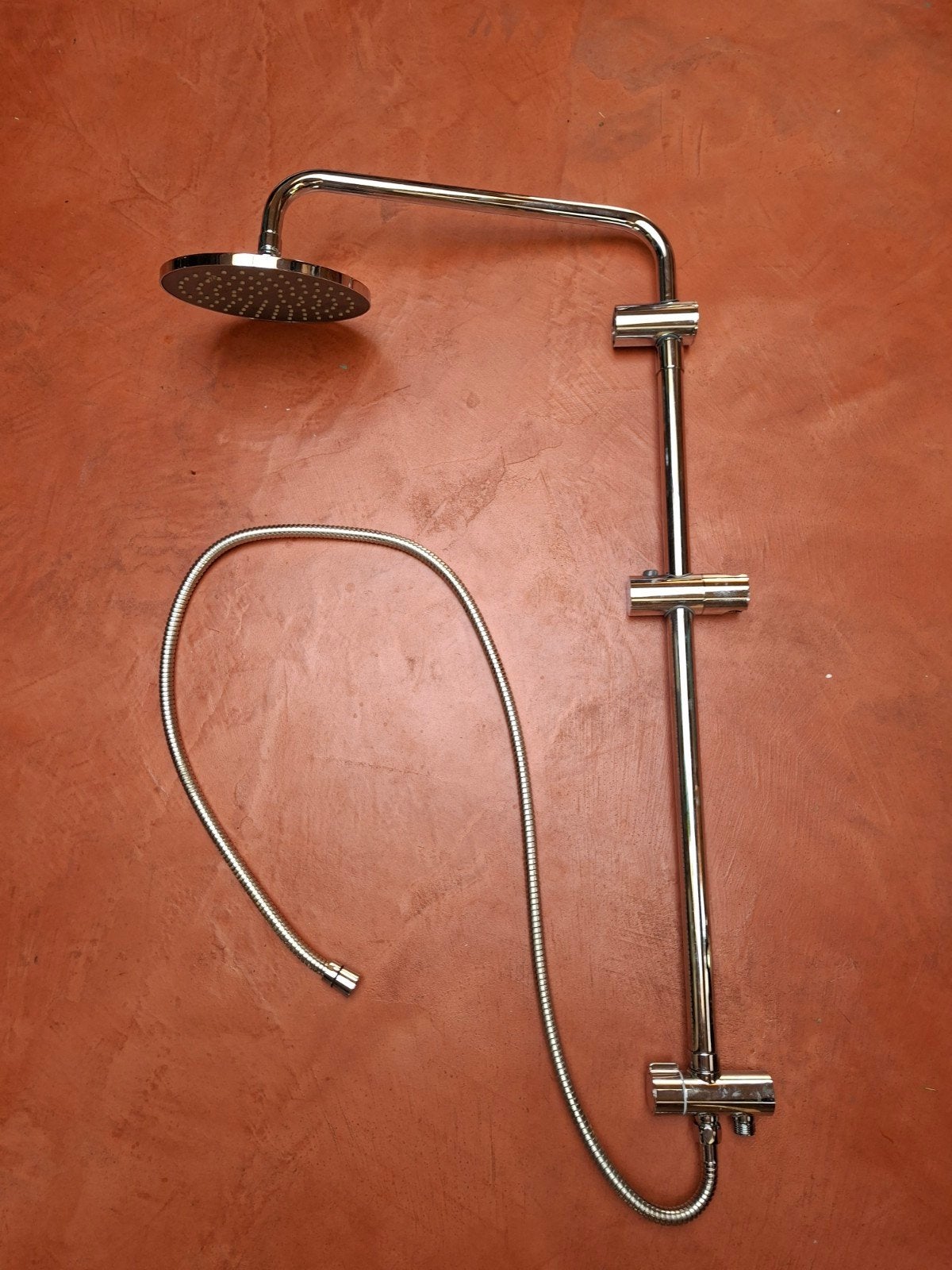 Aquavive douchestang / glijstang, regendouchekop en slang, Ophalen, Zo goed als nieuw, Chroom, Douche